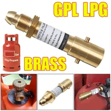 Refill Propane Gas Bottle LPG Fill Adapter Filling Point UK Bayonet Swivel Brass