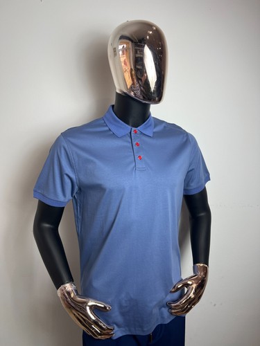 KITON Three Button Cotton Polo Shirt Size 56/2XL (100% Authentic & New) - Picture 2 of 6