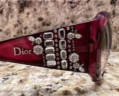 Christian Dior Limited Edition Sunglasses Red Crystal RARE  display picture 1
