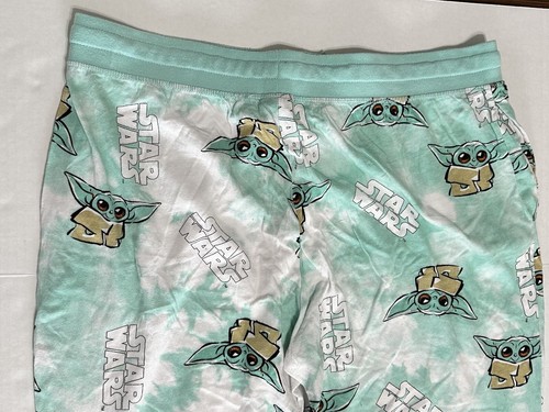 Star Wars Baby Yoda Pajama Lounge Pants Size Extra Large Drawstring Joggers #569 - Picture 9 of 11