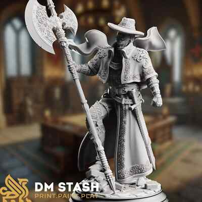 Zealot Champion Mini w/ Hat options | Male Devotion Paladin Mini | By DM Stash