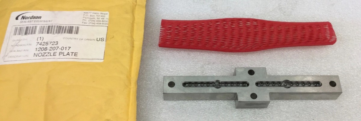 NORDSON 7425723 NOZZLE PLATE 1208-207-017 NEW IN PKG | eBay