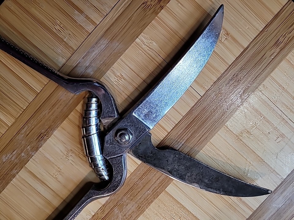Vintage Boker Chromium Kitchen Utility Poultry Shears Scissors 9