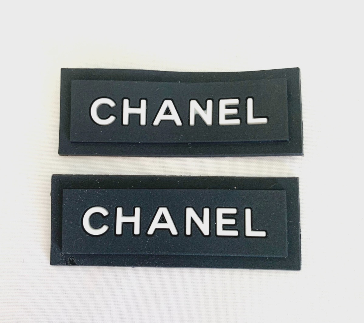 CHANELネームタグ Chanel Label Rubber Tag Sewing Replacement Plastic Rubber