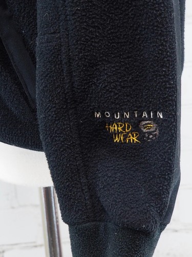 Mountain Hardwear Full Zip Fleece Jacket Youth Boys Size 10 Black Coat - Picture 5 of 10