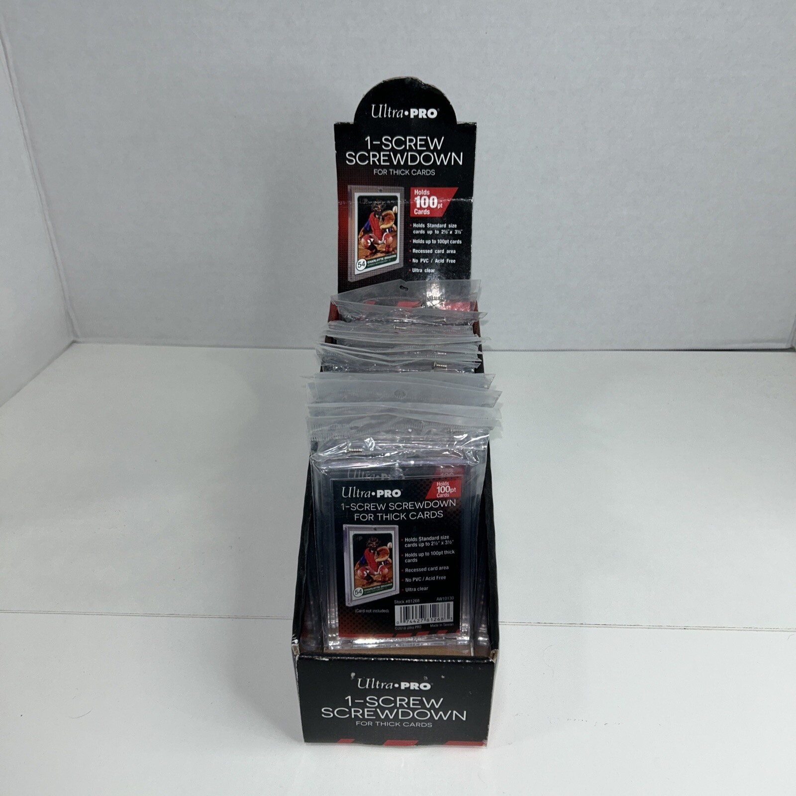 16 Ultra Pro 1Screw Thick Card Screwdown Holders 100pt Card Thickness