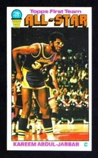 1976-77 Topps #126 Kareem Abdul-Jabbar ALL STAR Los Angeles Lakers ~ NM pd