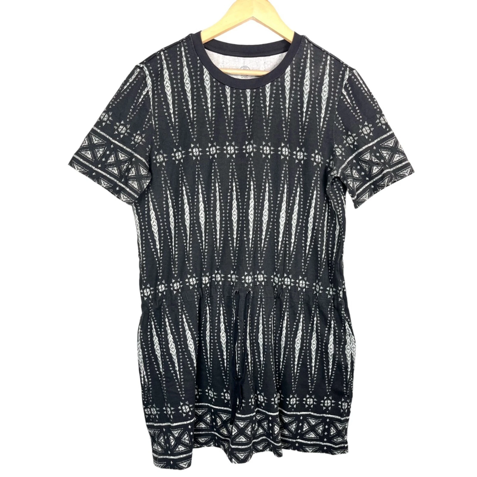 Abito camicia bianco e nero Tory Burch Bagalona taglia L