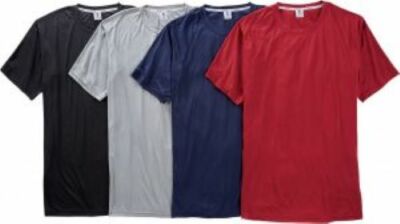 Big and Tall Athletic Dri-Wize PerformanceActivewear Crewneck Short Sleeve Shirt