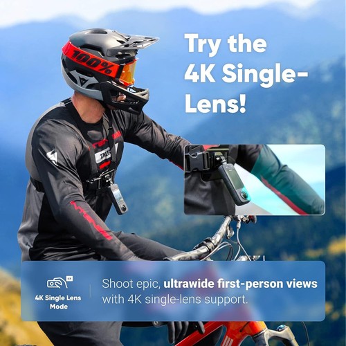 Waterproof 360 Action Camera with 1/2" 48MP Sensors, 5.7K 360 Active HDR - Picture 4 of 6