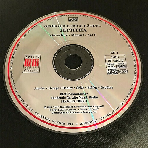 3CDs Händel JEPHTA Akademie für Alte Musik Berlin Marcus Creed (C1129) - Bild 3 von 3