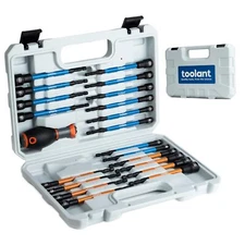 toolant 21pcs Extra Long Nut Driver Bit Set, SAE/Metric Magnetic Nut Driver Set