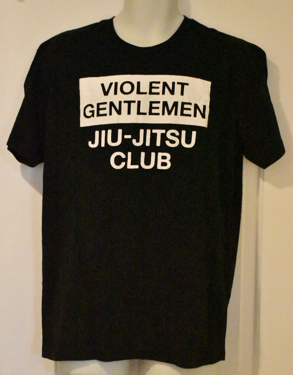 Violent Gentlemen Jiu Jitsu Club Black T Shirt Size L