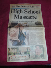 APRIL 21, 1999 "THE DENVER POST" NEWSPAPER: COLUMBINE HIGH SCHOOL MASSACRE