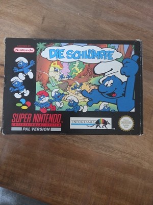 Die Schlümpfe SNES Nintendo PAL OVP Mit Inlay und Heft