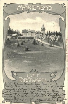 Mariánské Lázně Czech Republic Bohemia Cafe Forestry Department