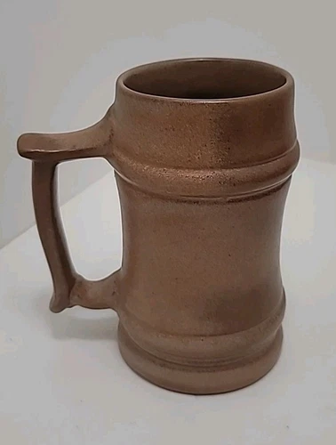 1 Vintage FRANKOMA M2 Flat Footed  MUG Stein Plainsman Brown 16 oz 6"x3"