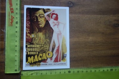 Alte Filmplakatkarte Kino Film-Klassiker MACAO Mitchum Russell Bendix