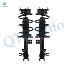 Pair of 2 Front L-R Quick Complete Strut-Coil Spring For 2014-2018 Mazda 3 FWD