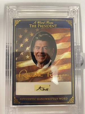 Ronald Reagan Hand Written Note  TAX  Authentic-  Presidential Relic 2025 