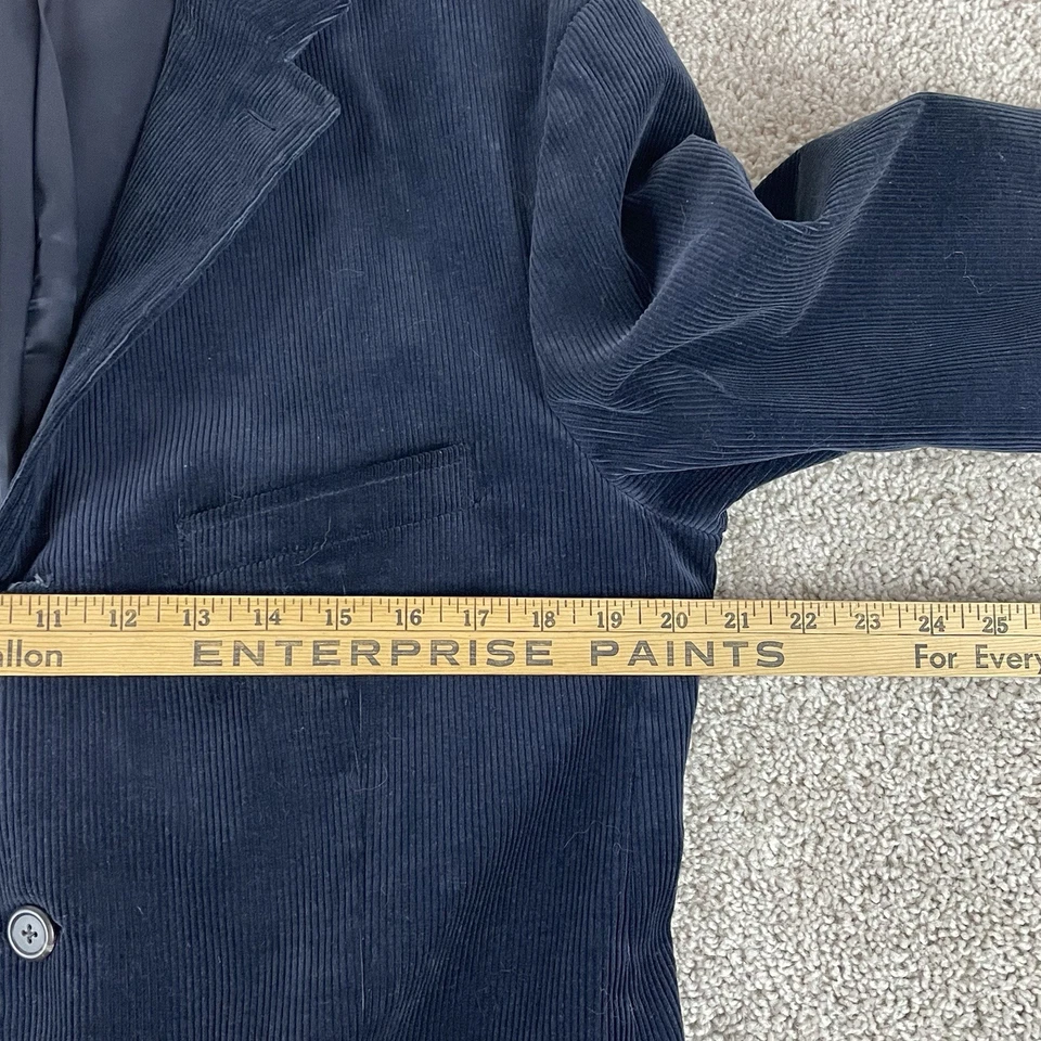 Blazer Vintage Polo Ralph Lauren Para Hombre L Azul Pana Abrigo Deportivo 3/2 Rollo R4 Foto 4 de 4