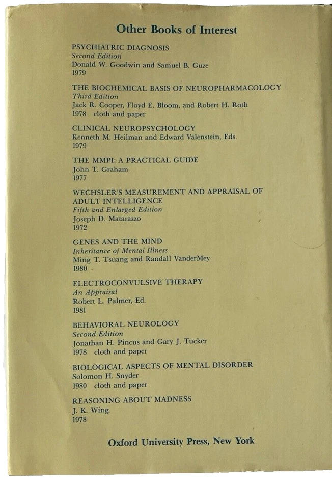 Psychiatric Dictionary by Robert J. Campbell 1981 Fifth Edition HC/DJ Oxford - Image 2 of 4