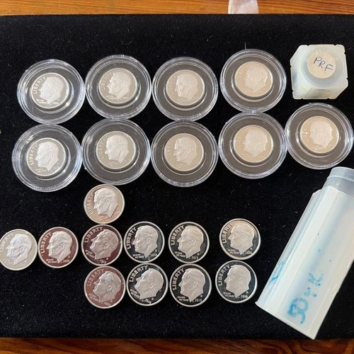 Silver Proof Dime Roll(20) Modern Rare Dates