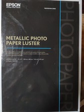 Epson Metallic Photo Paper Luster 13 x 19" Open Box 23 Sheets S045597