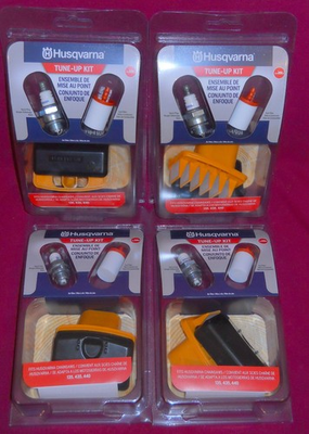 #ad OEM 4 Husqvarna 135 435 440 Chainsaw Tune Up Kit 599333401 NEW FAST FREE SHIP $71.99
