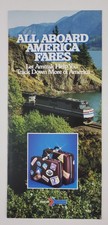 1985 Amtrak Railroad America Fares Train RR USA Vintage Travel Brochure