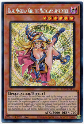 Dark Magician Girl the Magician's Apprentice ALIN-EN004 Secret Rare NM Yu-Gi-Oh!