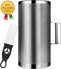 12" X 6" Metal Guiro Shaker Stainless Steel Guiro Instruments with Scraper Music