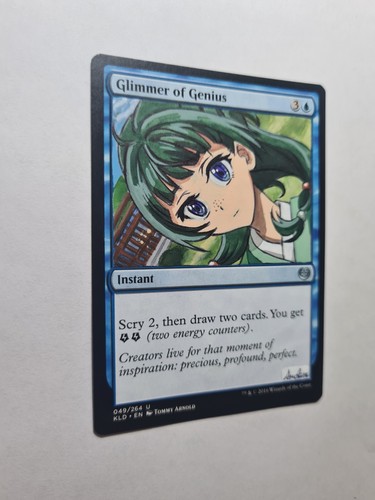 GLIMMER OF GENIUS MAOMAO APOTHECARY MAGIC GATHERING ALTERED ART HAND PAINT - Picture 2 of 12