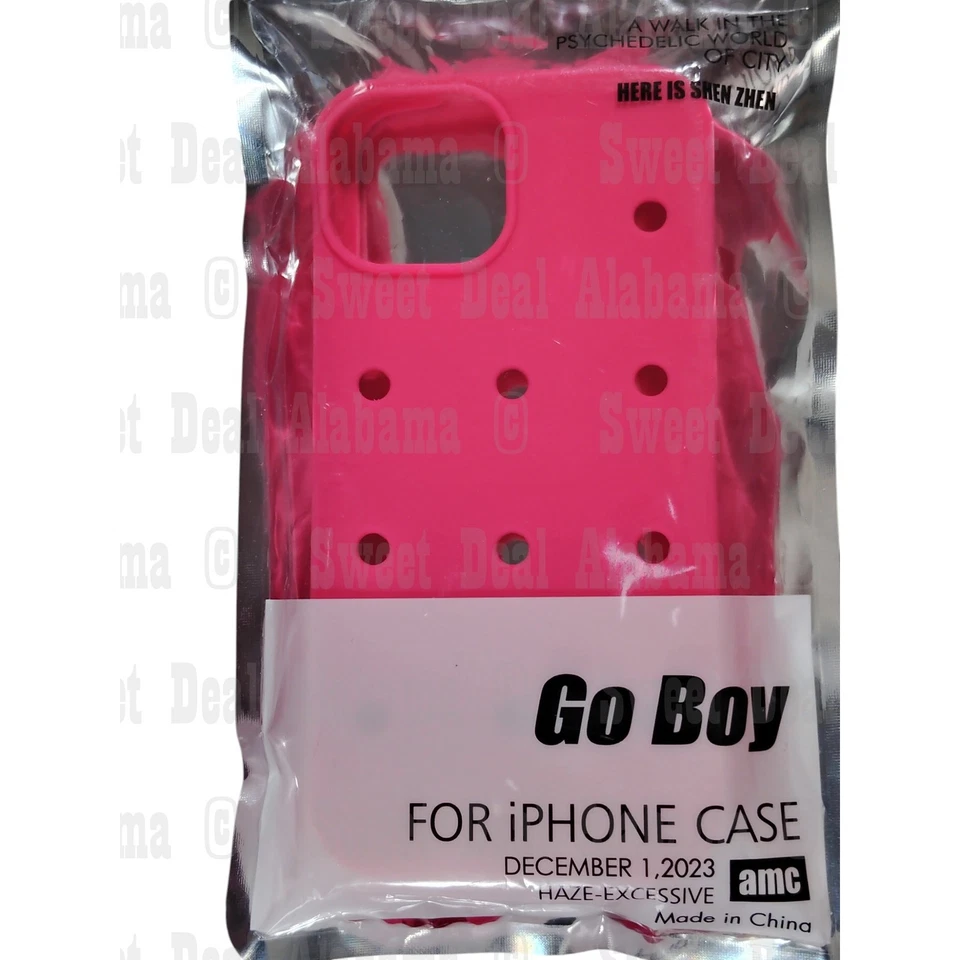 Go Boy Charms Case (No Charms Incl.) Universal For iPhone 13, 14, 15 6.1", Pink - Image 4 of 4
