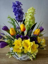 Blumengesteck Kunstblumen Tischgesteck künstlich Tischdeko Kunstgesteck Gesteck