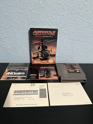 Airwolf (Nintendo NES) Complete in Box CIB