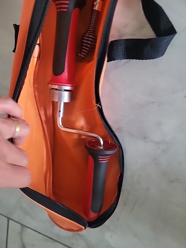 DRAINX Vis de toilette Serpent de plomberie, 3 pieds, avec tête tombante pivotante, gants, sac - Photo 14/14