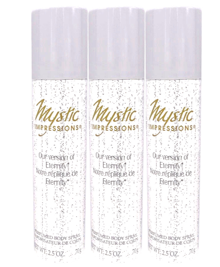 Парфюмированный спрей для тела Mystic Impressions версии Eternity 25 унции лот из 3 штук 2090₽