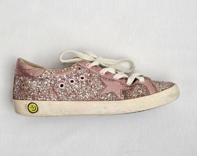 Golden Goose Superstar Kinder Sneaker Pink Glitte Star EU 30 / UK 13