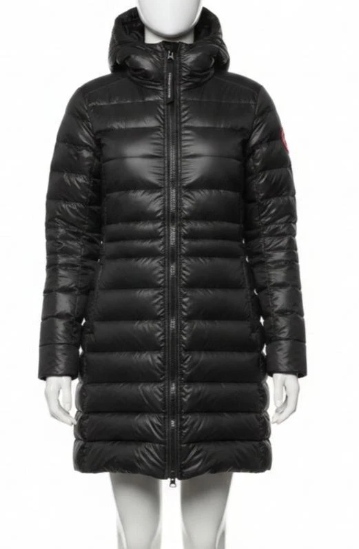 Canada Goose Women's Black Cypress Hooded Mid Length Down Jacket Size L
Opens in a new window or tab