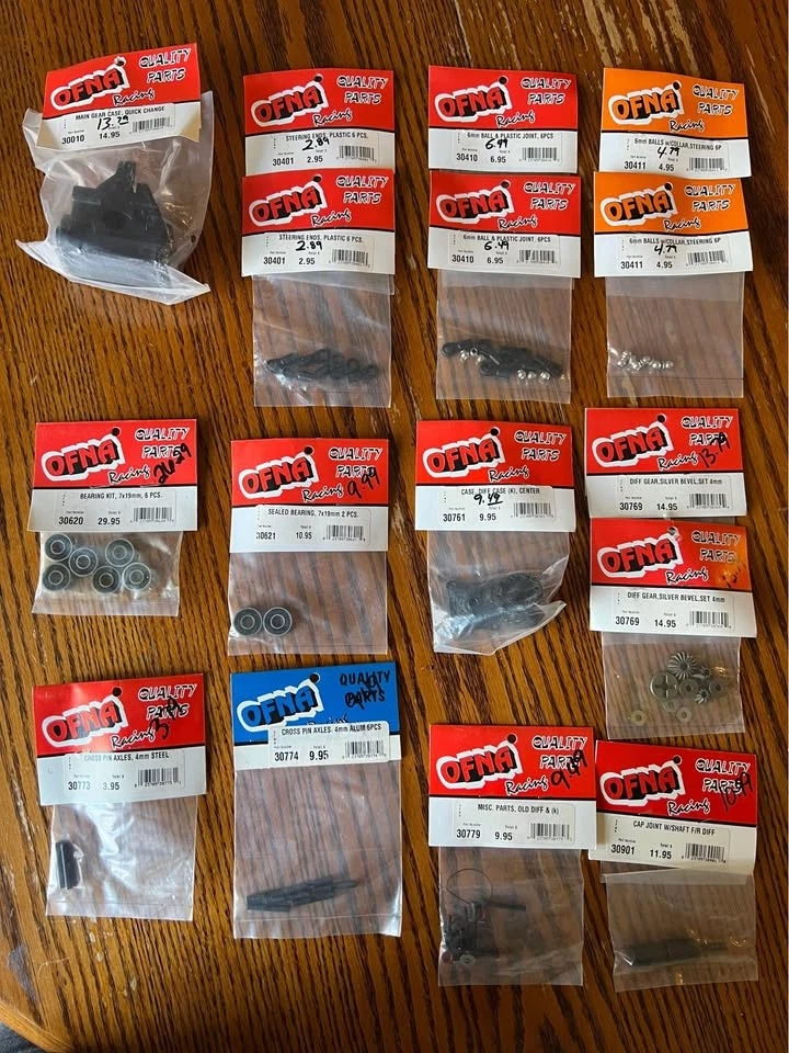 OFNA Racing 50 Piece Parts Lot All still in package. - Image 2 of 4
