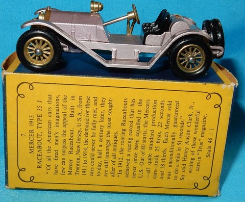 MATCHBOX LESNEY MOY MODELS OF YESTERYEAR Y7-2 MERCER RACEABOUT MINT BOXED - Picture 2 of 5