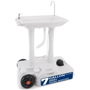 Station portable de lavage des mains avec pompe à pied