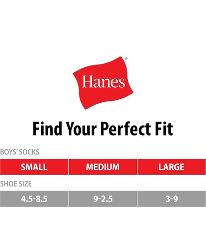 Calcetines Hanes Niños, Doble Resistente Acolchado Tobillo y No Show, 12 Pares M.M 9-12 - Imagen 4 de 6