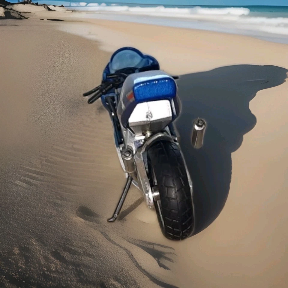 YAMAHA TZ MODELL BLAU Einsitzer 1:18  Vitrinenmodell Gebraucht - Bild 4 von 4