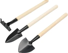 Mini Garden Tool Set 3 Pcs Hand Planting Tools Small Shovel/Rake/Spade Succulent
