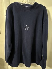 Dallas Cowboys Crewneck Sweatshirt Blue NFL Large