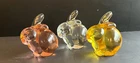 Fenton Set of 3 glass Bunny Rabbits
