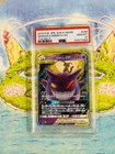 2018 POKEMON JAPANESE SUN & MOON TAG BOLT #038 GENGAR & MIMIKYU GX PSA 10
