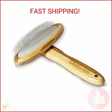 Outlavish Sheepskin Brush Rug Wool Carpet Cleaner Bamboo Wire Slicker Carding, U